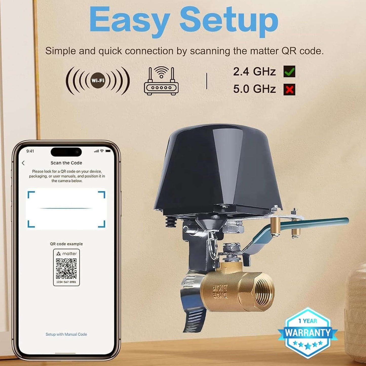 🌊💡 Smart Water Valve | Jinvoo Matter Auto Shutoff Controller 🚰