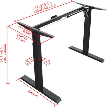 🖥️⚡ Electric Standing Desk | Adjustable Height Workstation 🏠📈