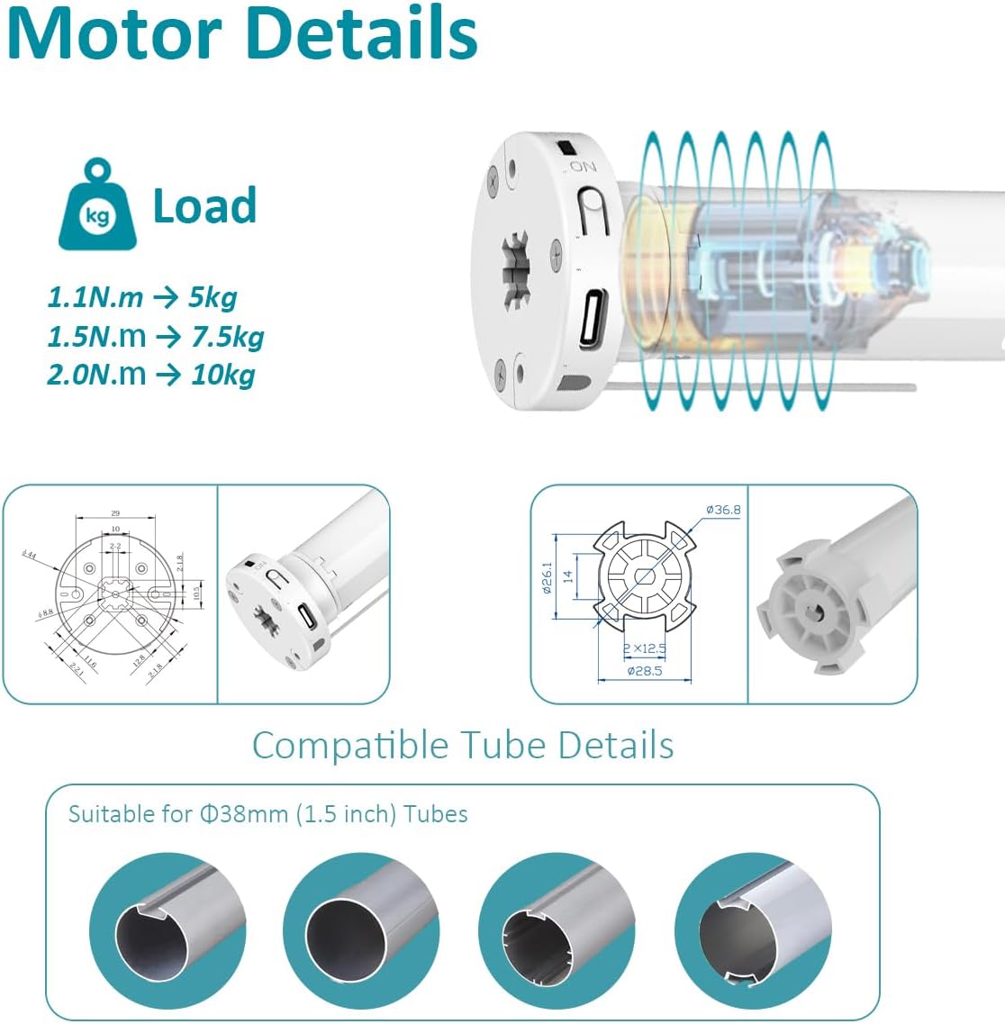 🪟⚡ Smart ZigBee Curtain Motor | Rechargeable Electric Retrofit System 🏠📡