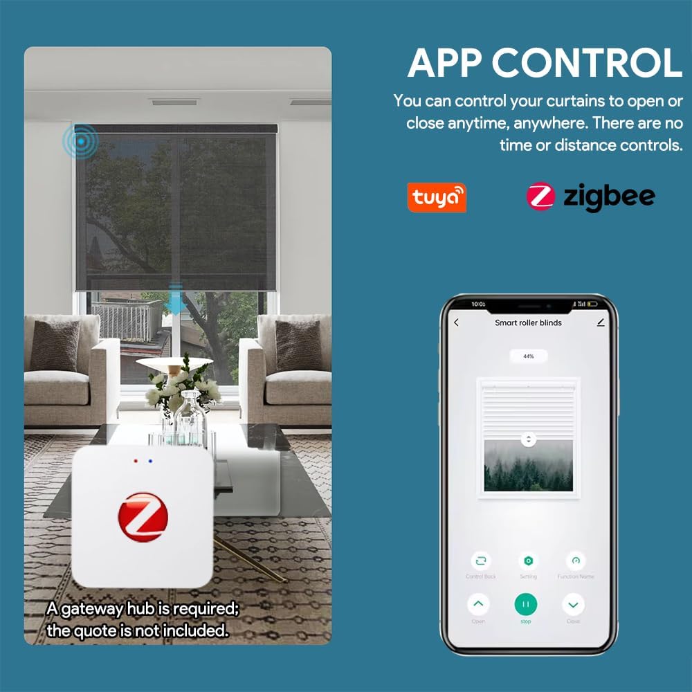 🪟⚡ Smart ZigBee Curtain Motor | Rechargeable Electric Retrofit System 🏠📡