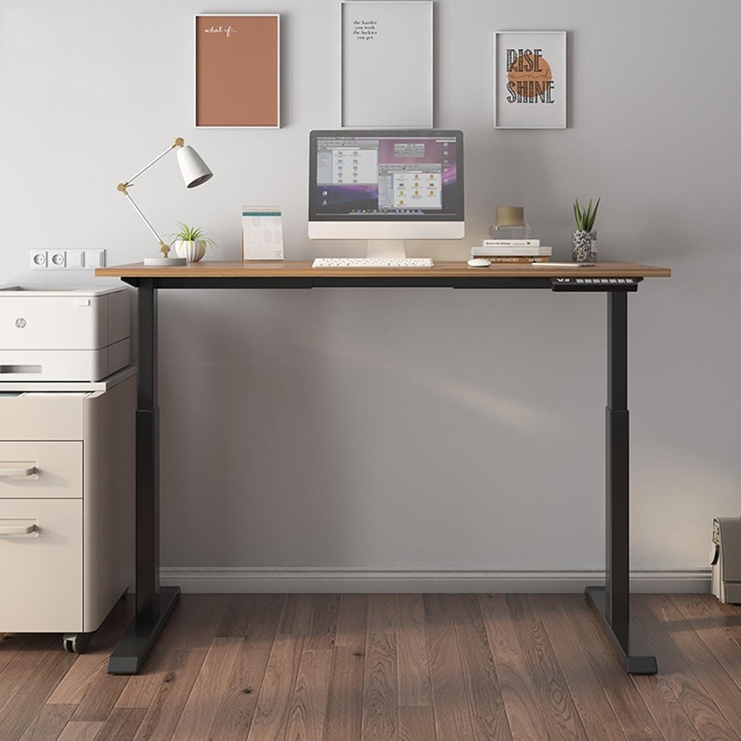 🖥️⚡ Electric Standing Desk | Adjustable Height Workstation 🏠📈