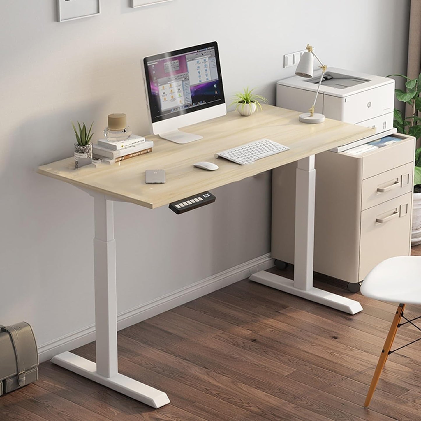 🖥️⚡ Electric Standing Desk | Adjustable Height Workstation 🏠📈