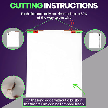 🪟⚡ Smart Switchable Film | Self-Adhesive Privacy Glass Film ✨🏠