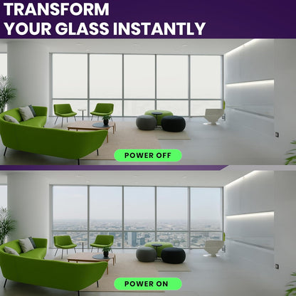 🪟⚡ Smart Switchable Film | Self-Adhesive Privacy Glass Film ✨🏠